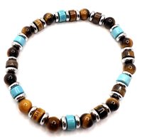Bracciale Domar Uomo Bracciali pietre naturali in Acciaio BRAC-3-280 - BRAC-3-280